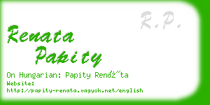 renata papity business card